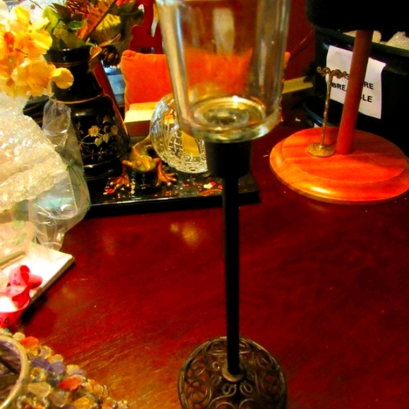 Vintage Votive Candle Lamp with Pastel Bead Shade - Picture 13 of 16